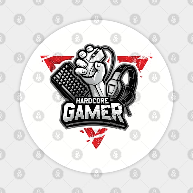 Hardcore Gamer Magnet by raxarts